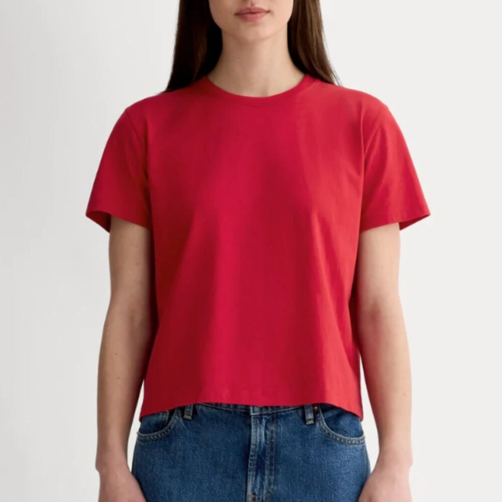 Everlane The Box-Cut Tee in Essential Cotton XS